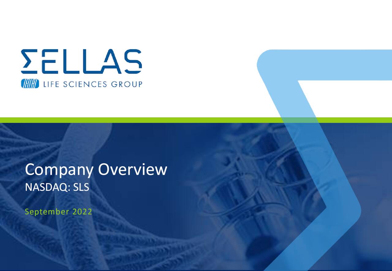 Sellas Life Sciences Group (SLS) Investor Presentation - Slideshow ...