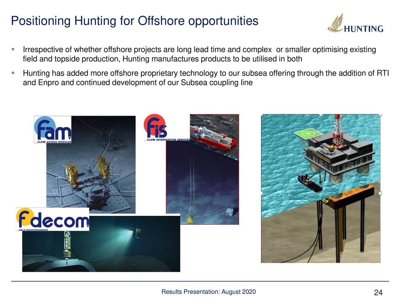 Hunting plc (HNTIF) Investor Presentation Slideshow (OTCMKTSHNTIF