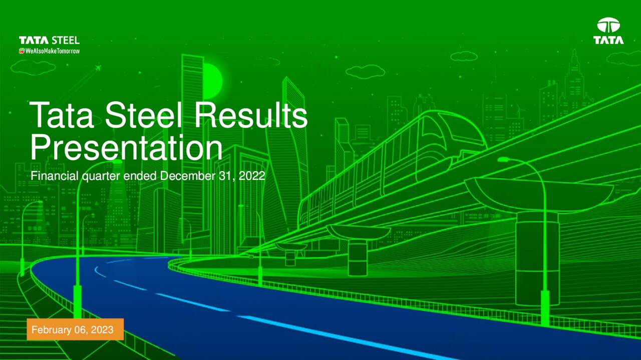 Tata Steel Limited 2023 Q3 - Results - Earnings Call Presentation  (OTCMKTS:TATLY)