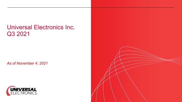 Universal Electronics (UEIC) Investor Presentation - Slideshow (NASDAQ ...