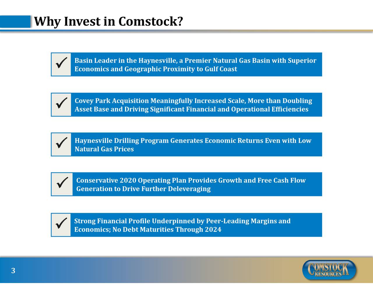 Comstock Resources (CRK) Investor Presentation Slideshow (NYSECRK