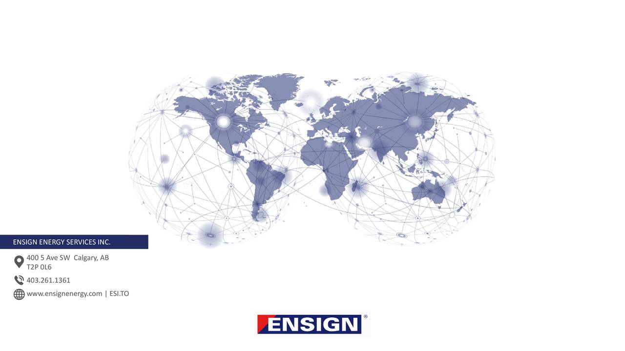 Ensign Energy Services (ESIVF) Investor Presentation - Slideshow  (OTCMKTS:ESVIF) | Seeking Alpha