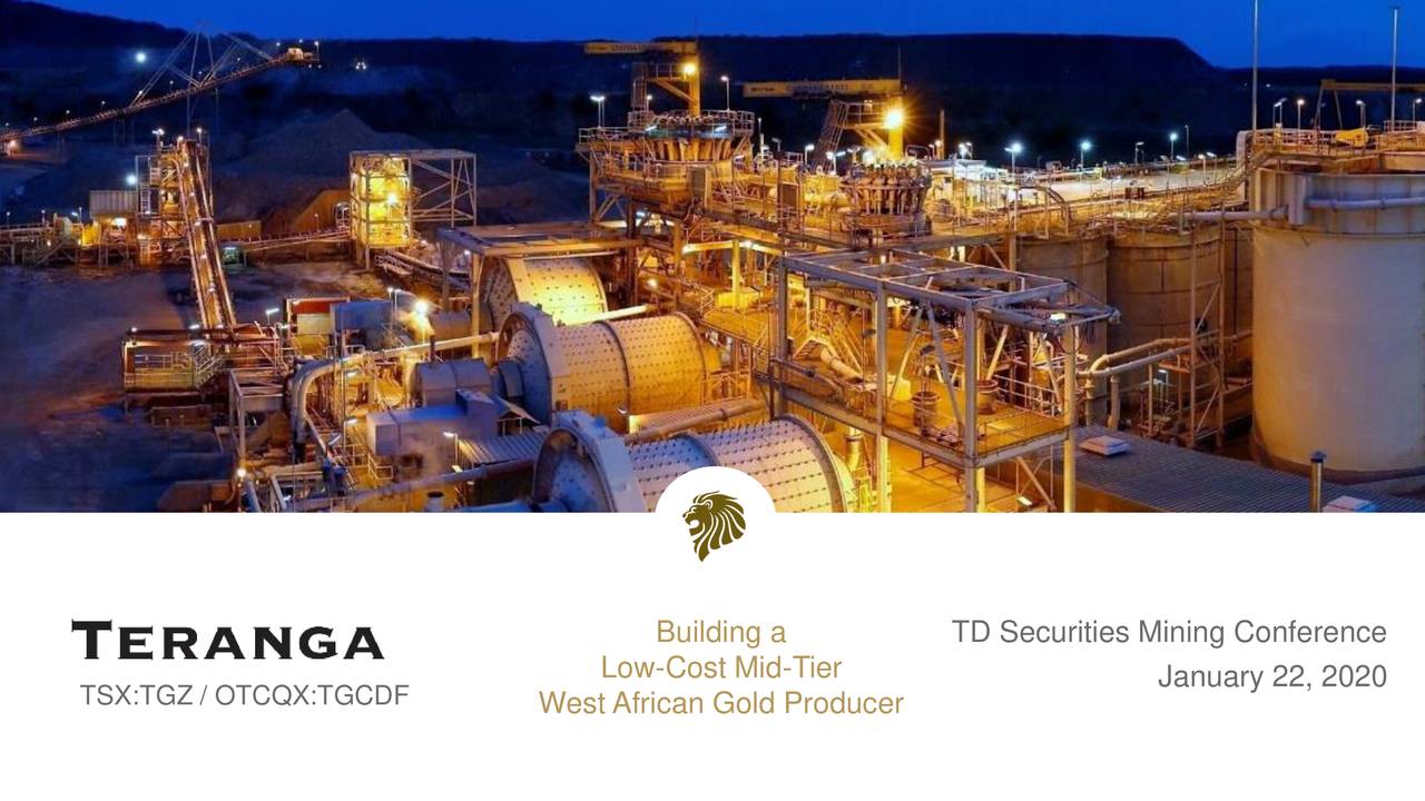 Teranga Gold (TGCDF) Presents At TD Securities Mining Conference