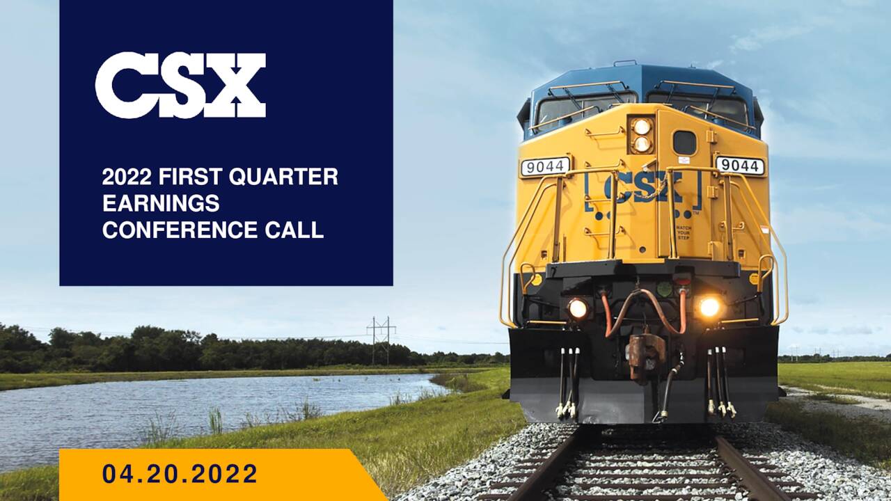 CSX Corporation 2022 Q1 - Results - Earnings Call Presentation (NASDAQ ...