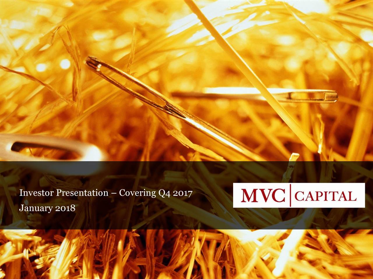 MVC Capital 2017 Q4 Results Earnings Call Slides (NYSEMVC