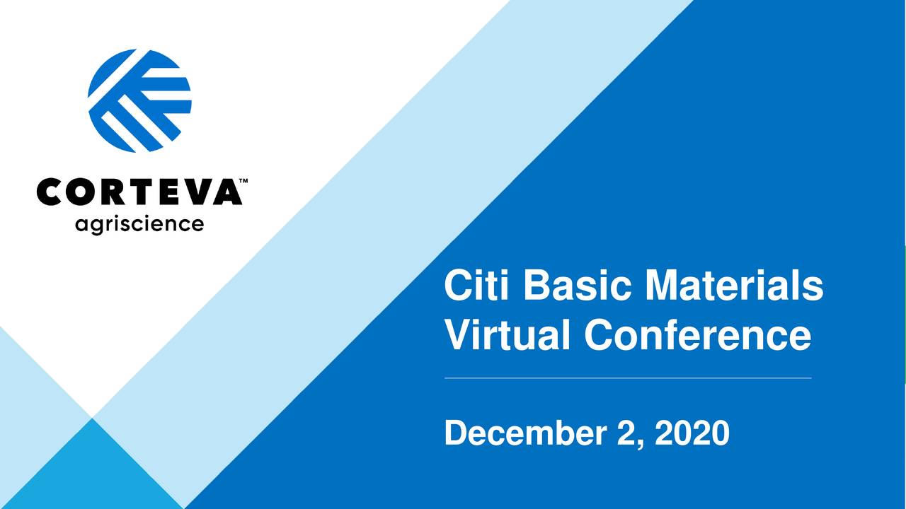 Corteva, Inc. (CTVA) CEO Jim Collins Presents at Citi Basic Materials