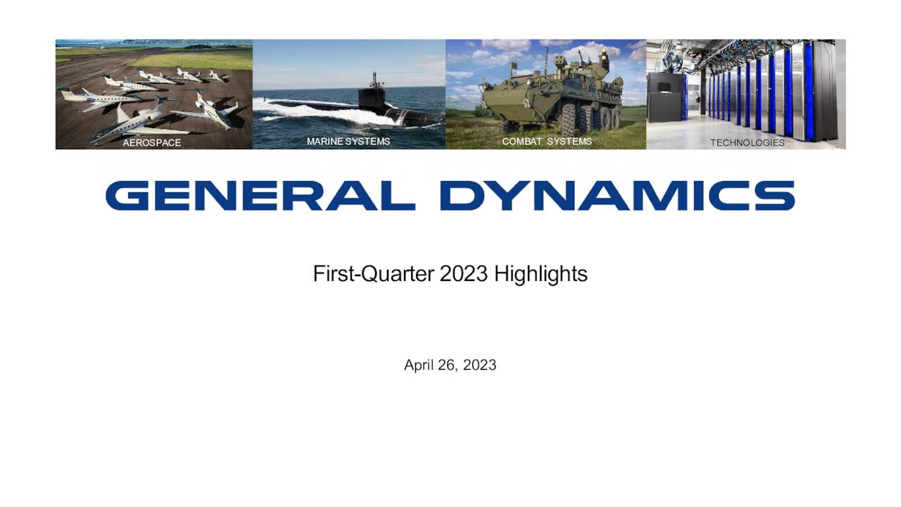 AEROSPACE              MARINE SYSTEMS           COMBAT SYSTEMS            TECHNOLOGIES
