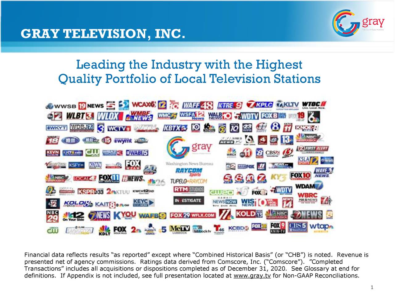 Gray Television (GTN) Investor Presentation Slideshow (NYSEGTN) Seeking Alpha