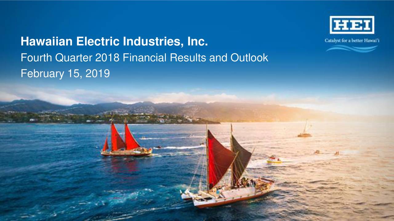 Hawaiian Electric Industries Inc. 2018 Q4 Results Earnings Call