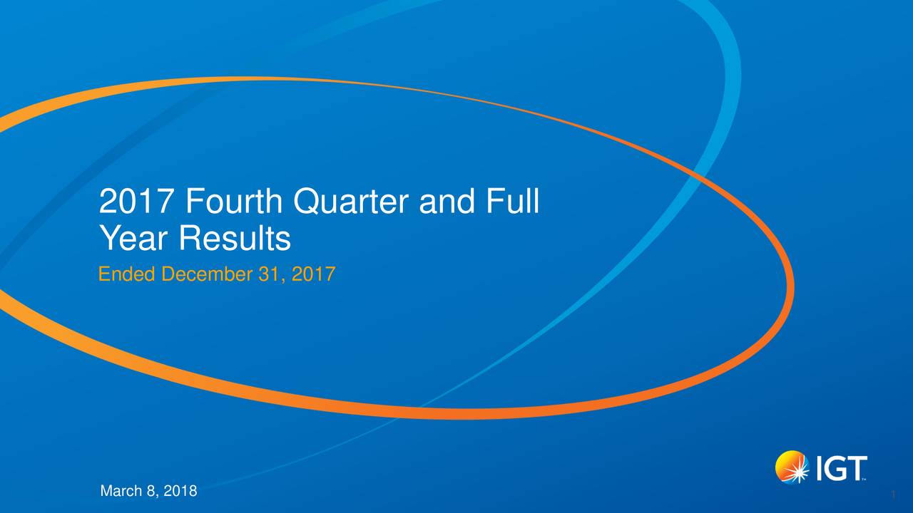 2017 Fourth Quarter and Full