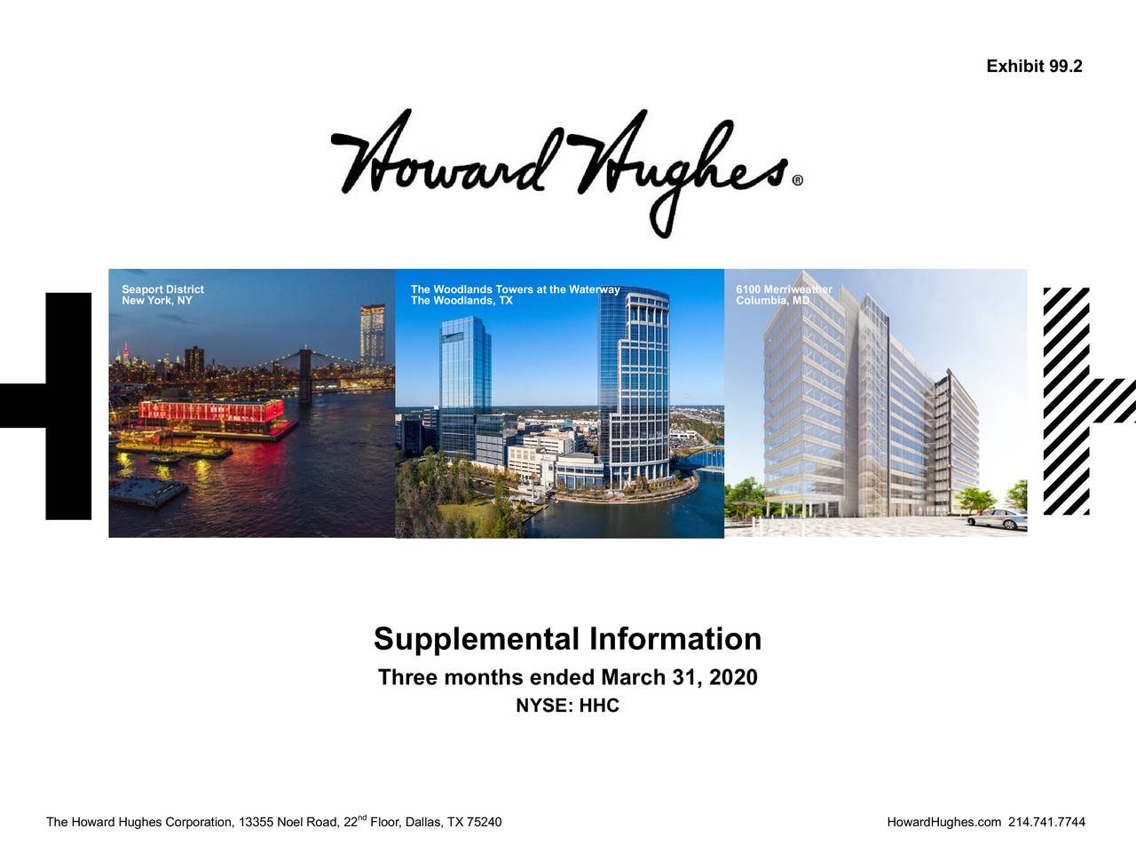 The Howard Hughes Corporation 2020 Q1 Results Earnings Call Presentation Nyse Hhc Seeking Alpha