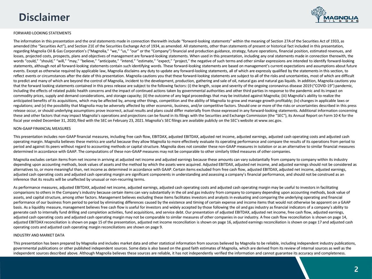 Magnolia Oil & Gas Corporation 2021 Q2 Results Earnings Call