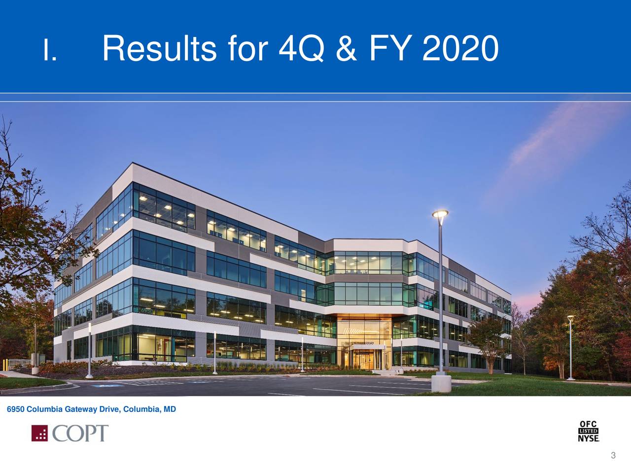 I.    Results for 4Q & FY 2018