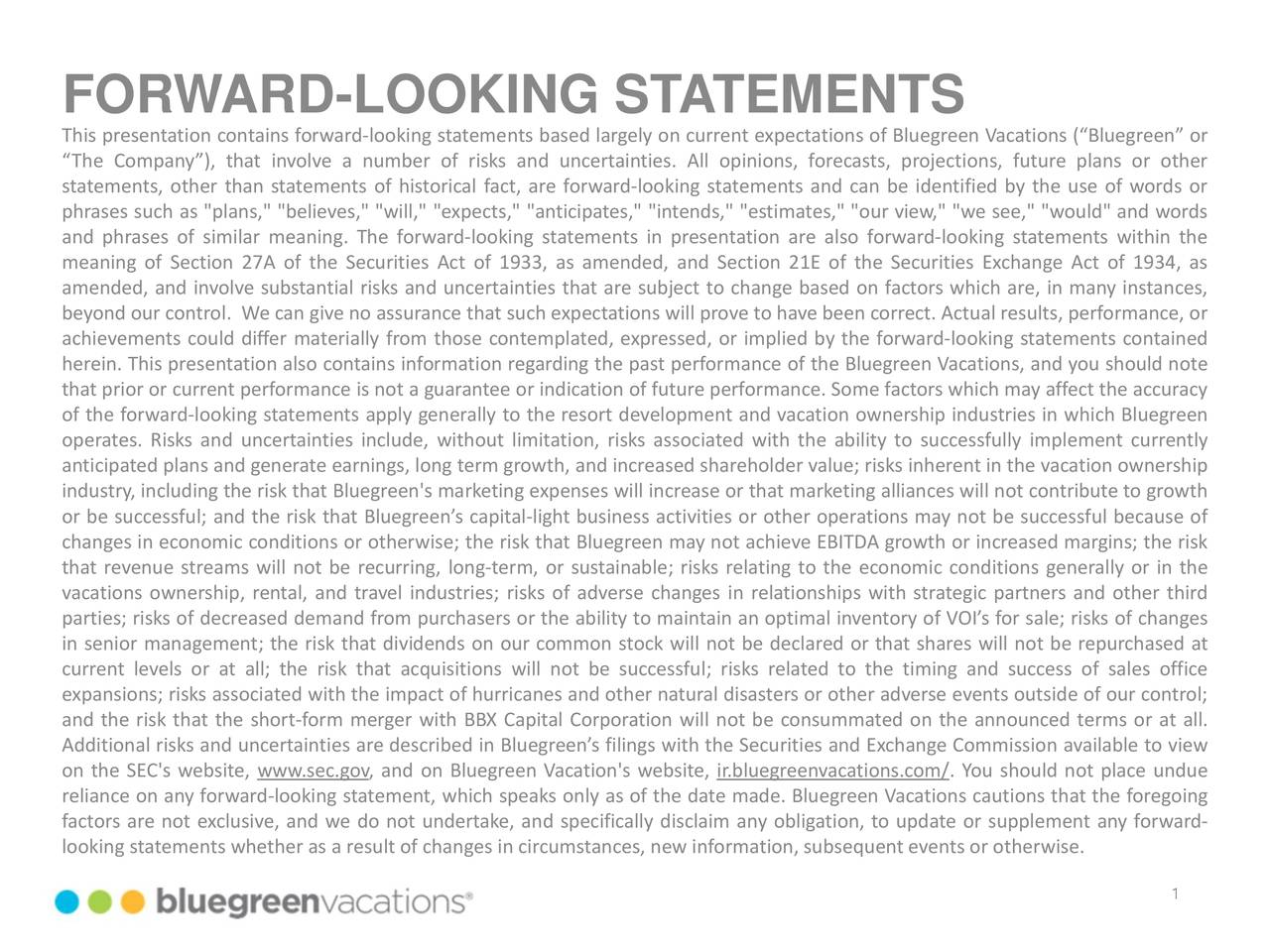 Bluegreen Vacations Corporation 2019 Q1 Results Earnings Call