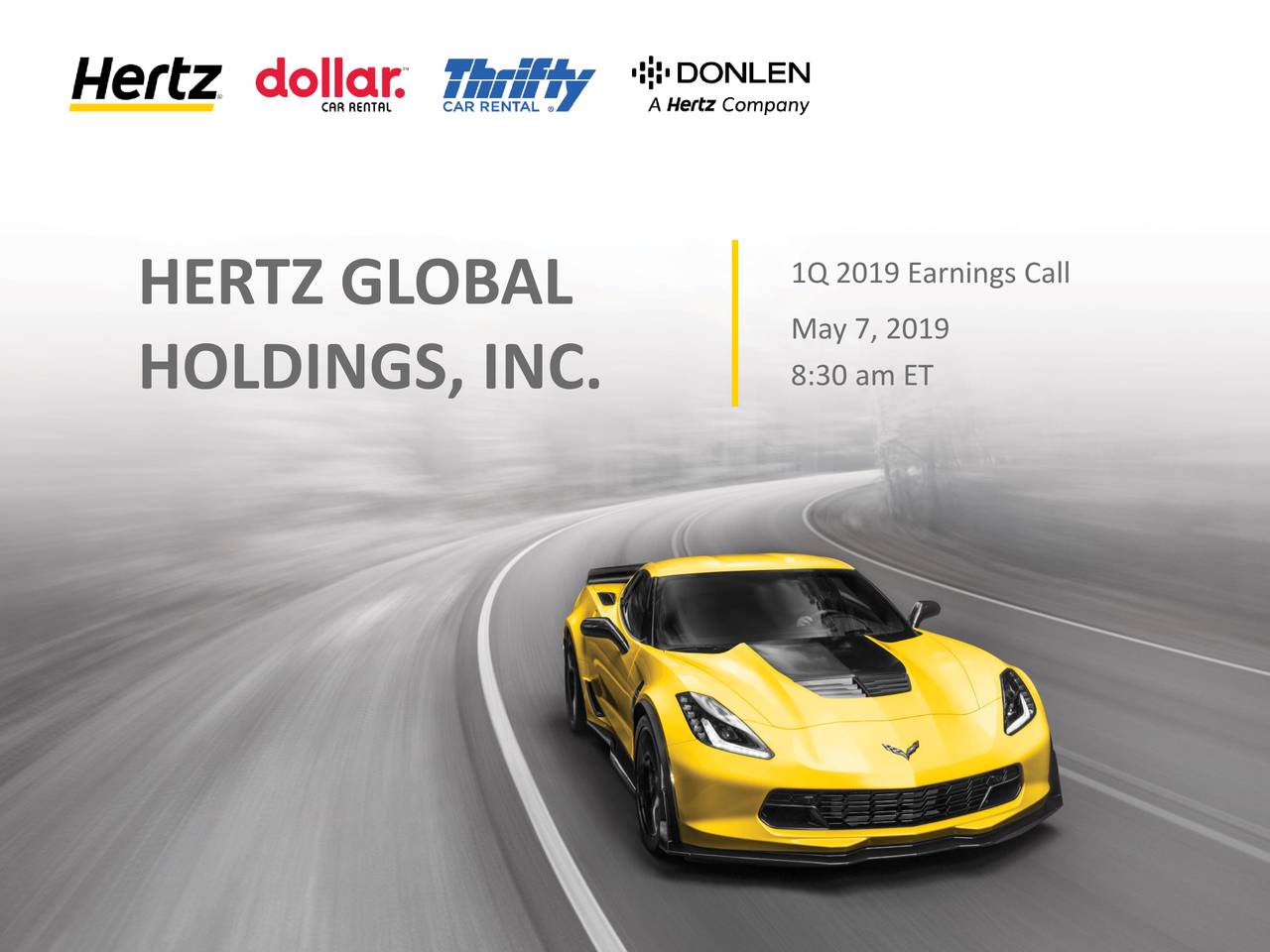 Hertz Global Holdings, Inc. 2019 Q1 - Results - Earnings Call Slides ...