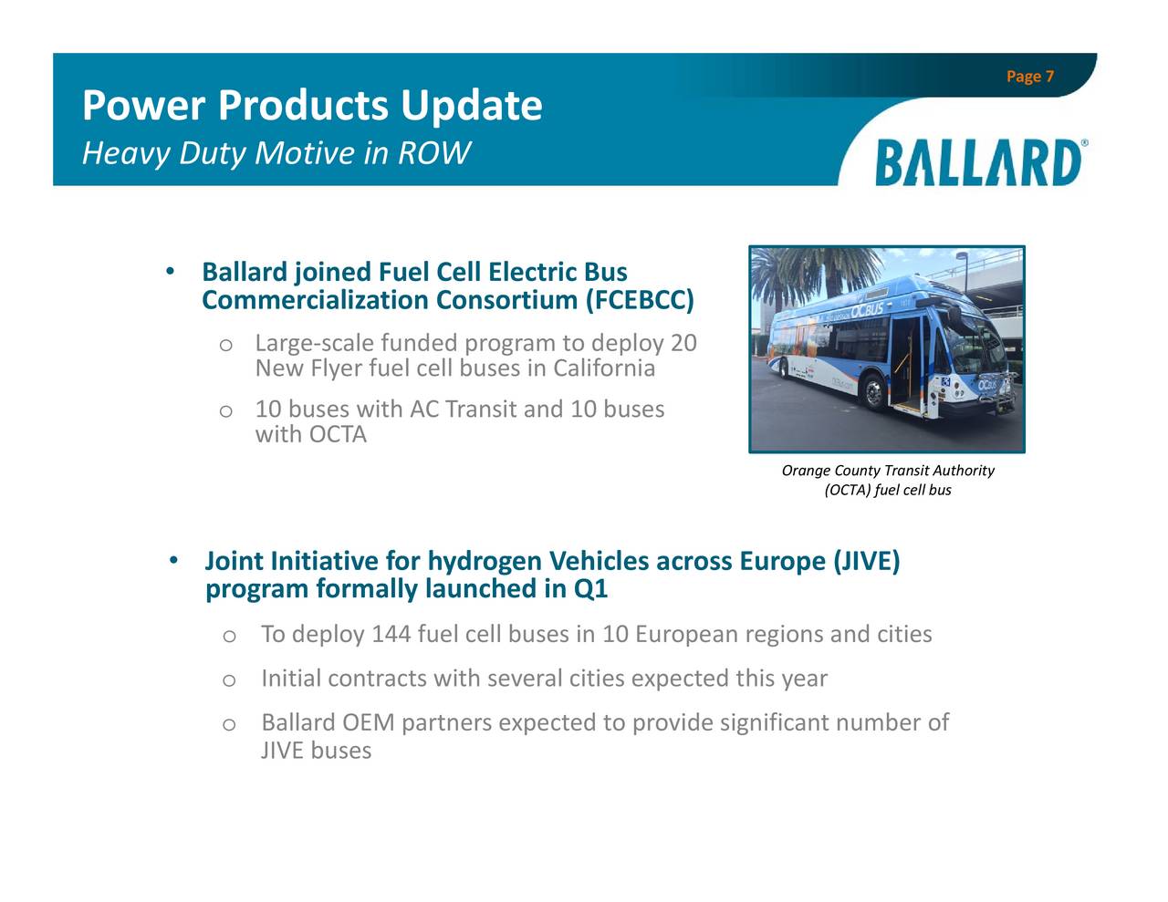 Ballard Power Systems, Inc. 2017 Q1 Results Earnings Call Slides