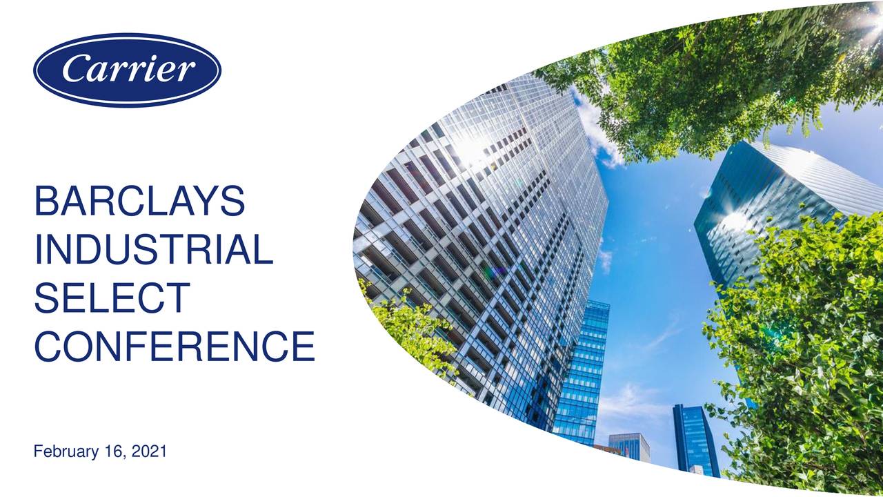 Carrier Global (CARR) Presents At Barclays Industrial Select Conference