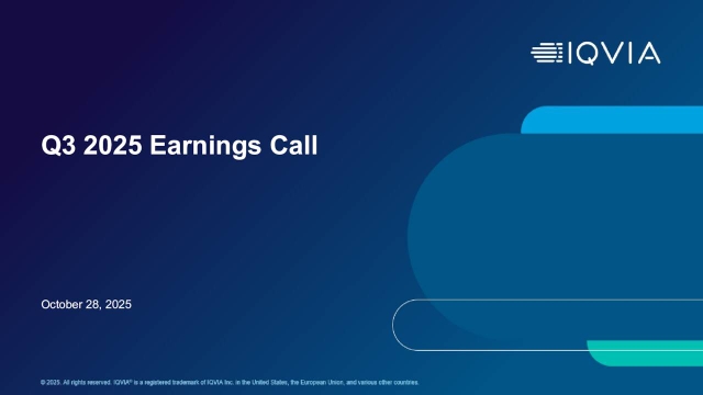 IQVIA Holdings Inc. 2025 Q3 - Results - Earnings Call Presentation ...