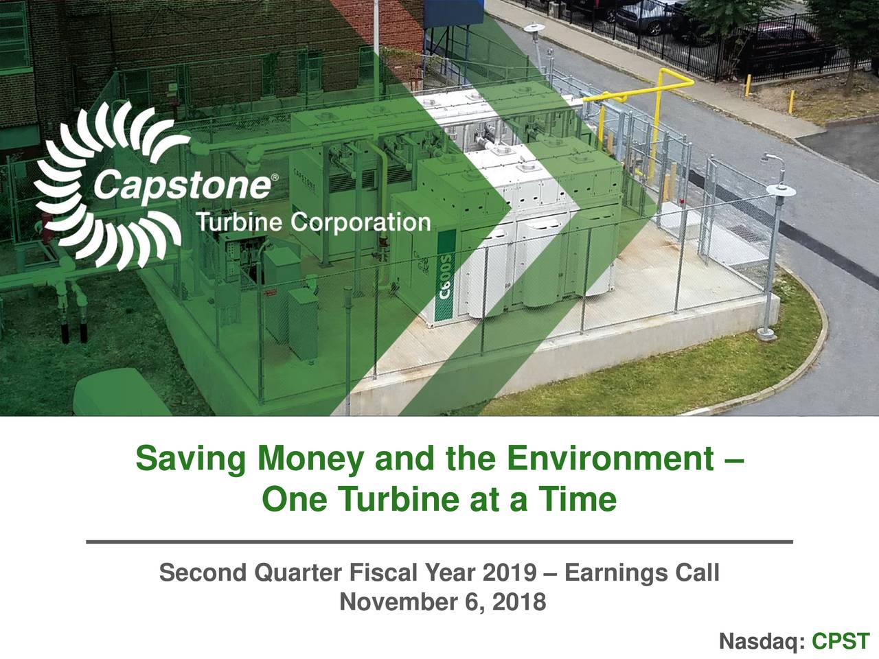 Capstone Turbine Corporation 2019 Q2 - Results - Earnings Call Slides ...