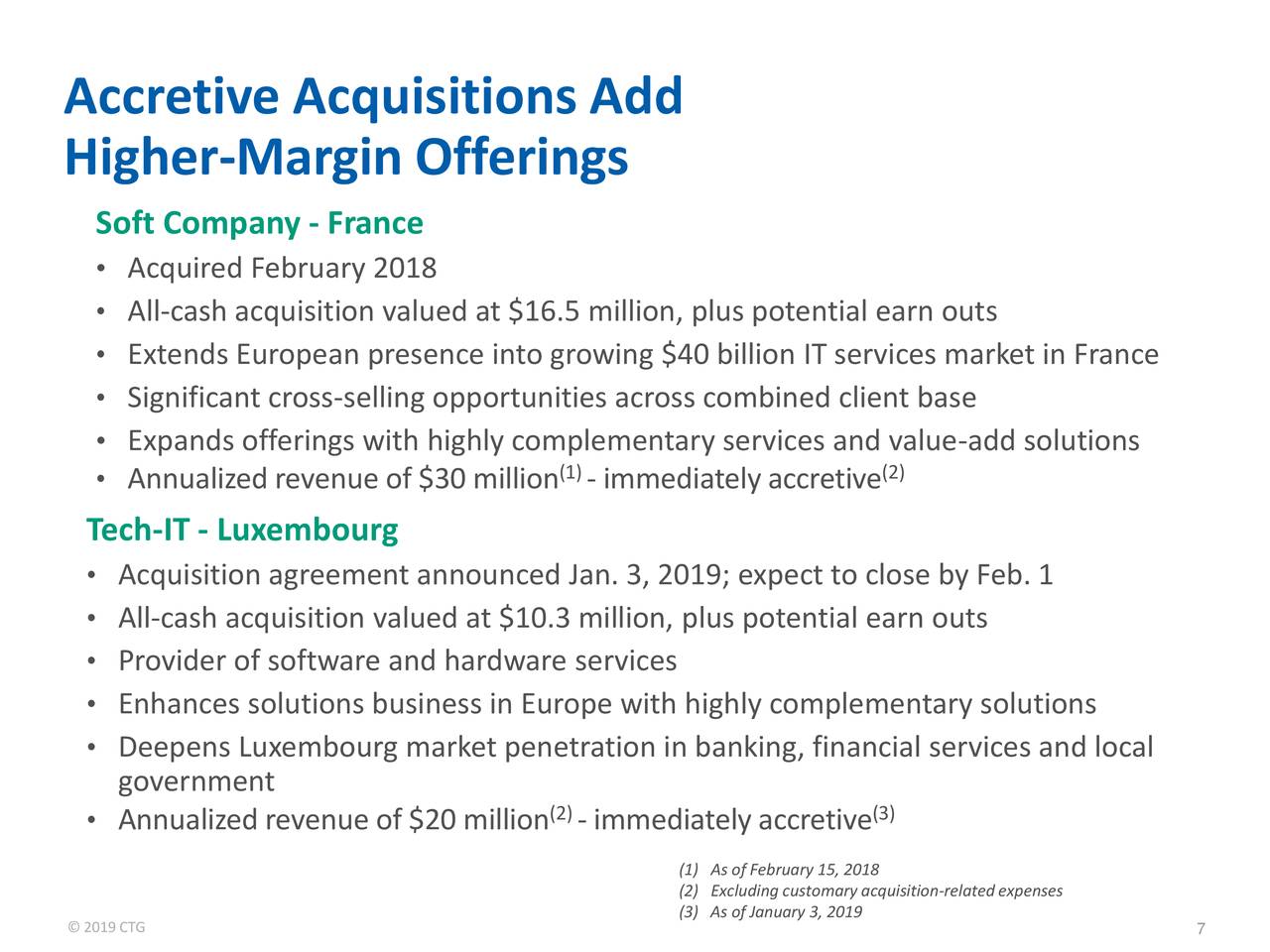 Computer Task Group (CTG) Investor Presentation Slideshow (NASDAQCTG
