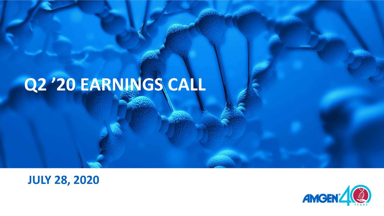 Amgen Inc. 2020 Q2 Results Earnings Call Presentation (NASDAQAMGN