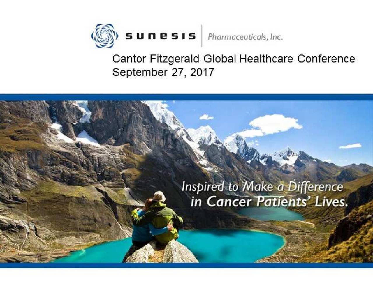 Sunesis Pharmaceuticals (SNSS) Presents At Cantor Fitzgerald Global