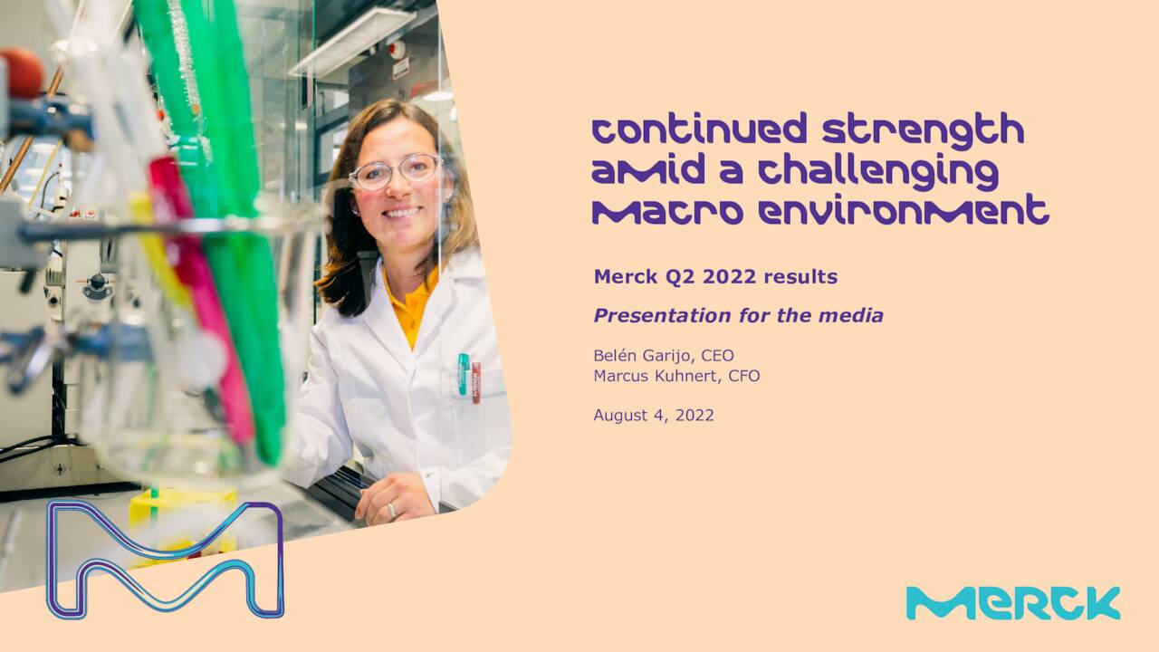 MERCK Kommanditgesellschaft auf Aktien 2022 Q2 Results Earnings