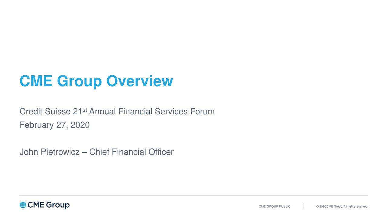 CME Group Overview