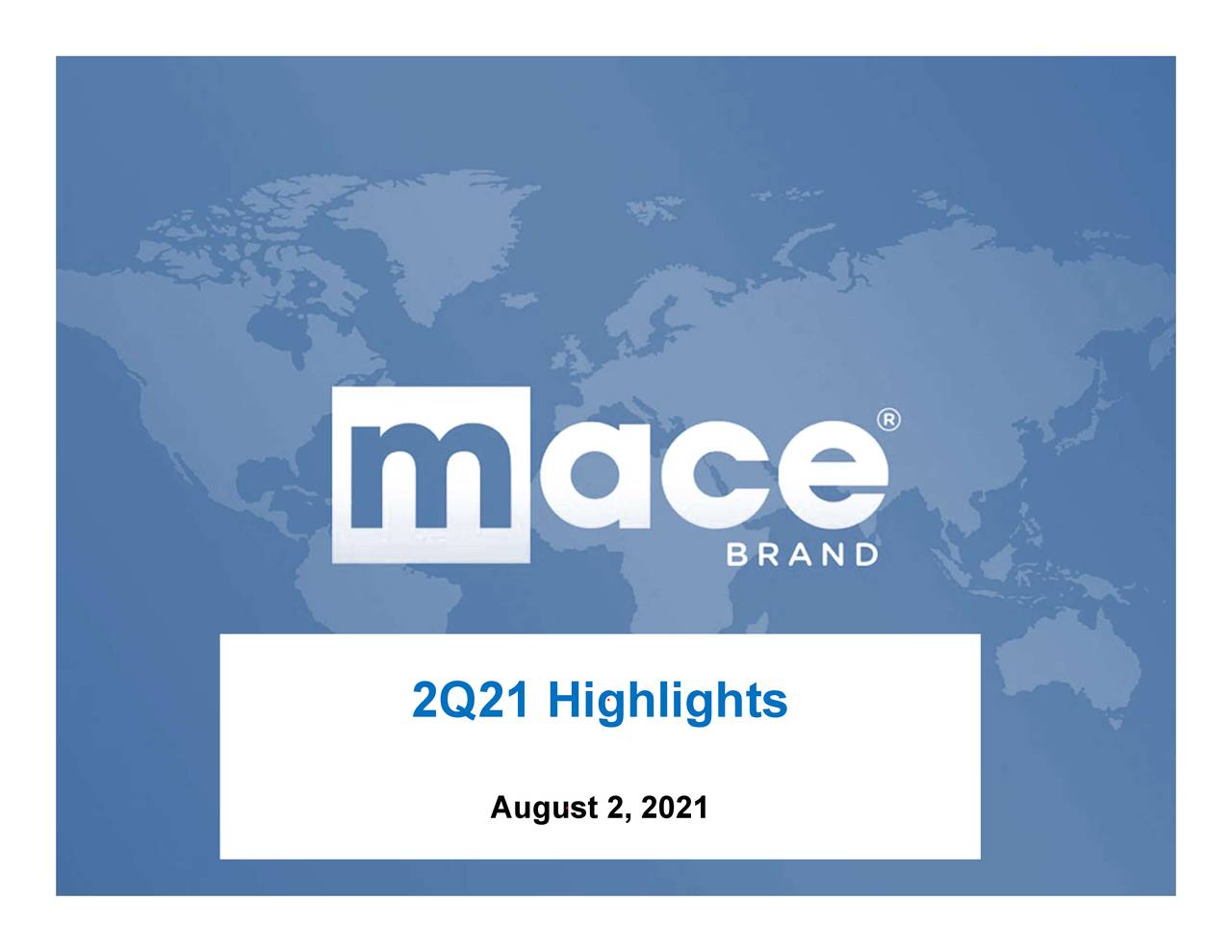 Mace Security International, Inc. 2021 Q2 Results Earnings Call