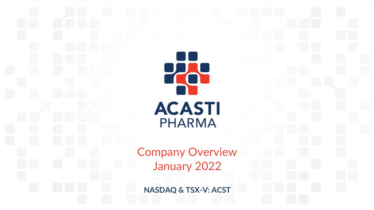 Acasti pharma deals stock nasdaq