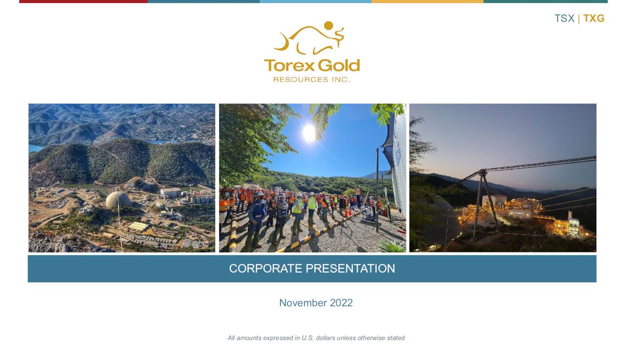 Torex Gold Resources (TORXF) Investor Presentation - Slideshow (OTCMKTS ...