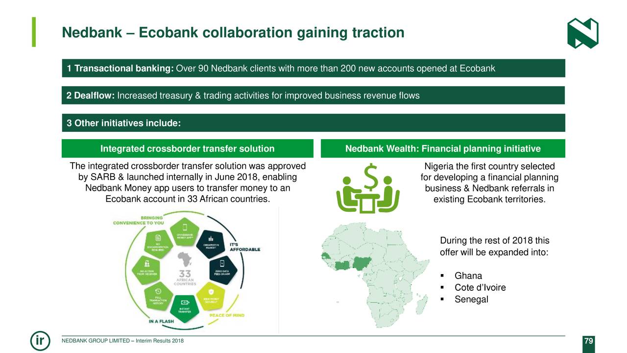 Nedbank – Ecobank collaboration gaining traction
