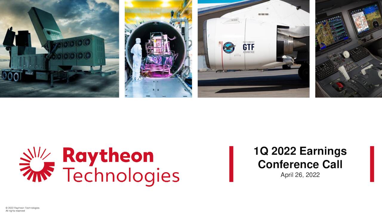 Raytheon Technologies Corporation 2022 Q1 Results Earnings Call