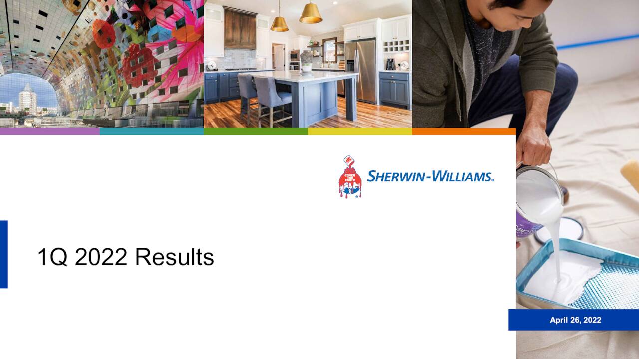 The Sherwin Williams Company 2022 Q1 Results Earnings Call Presentation Nyse Shw Seeking