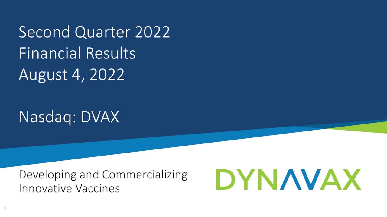 Dynavax Technologies Corporation 2022 Q2 - Results - Earnings Call ...