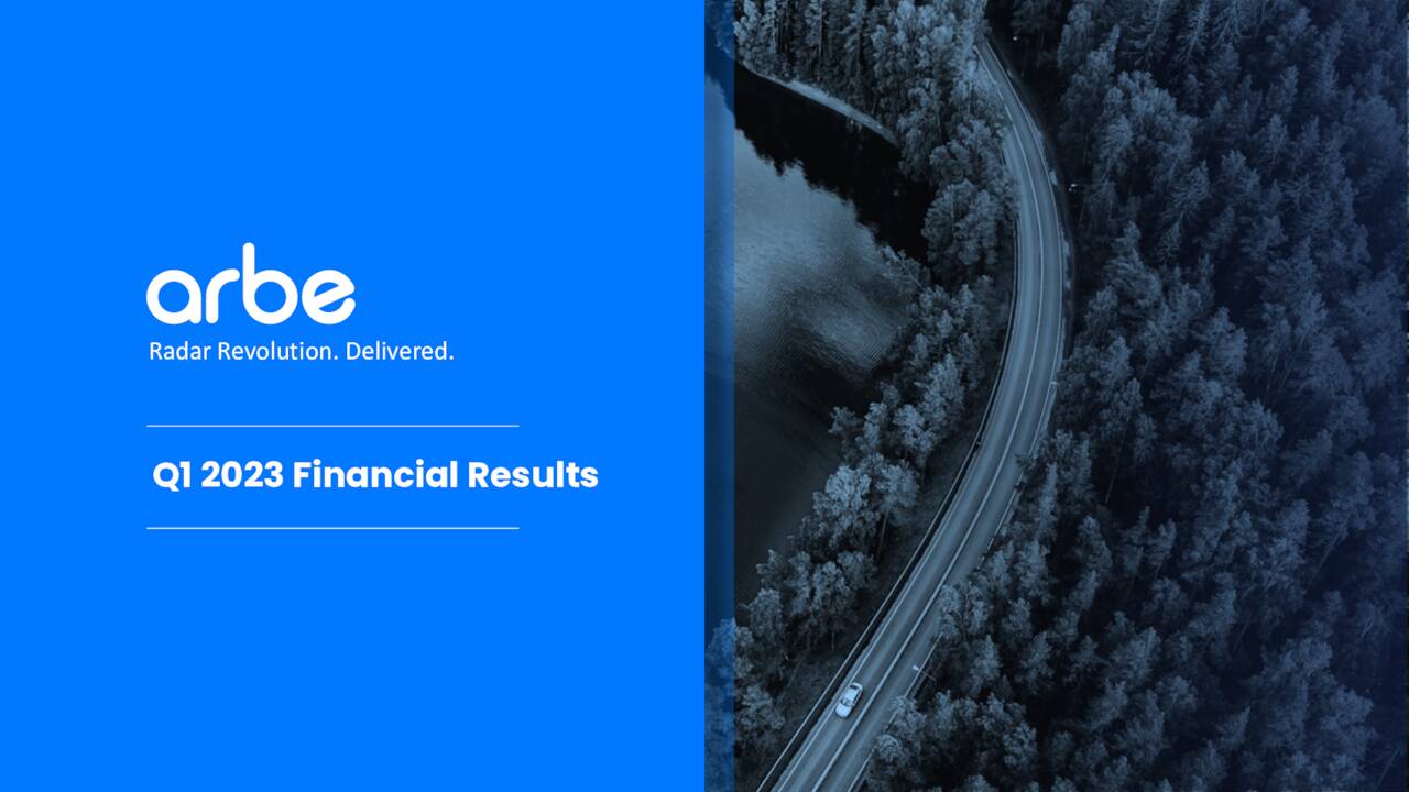 Arbe Robotics Ltd. 2023 Q1 Results Earnings Call Presentation