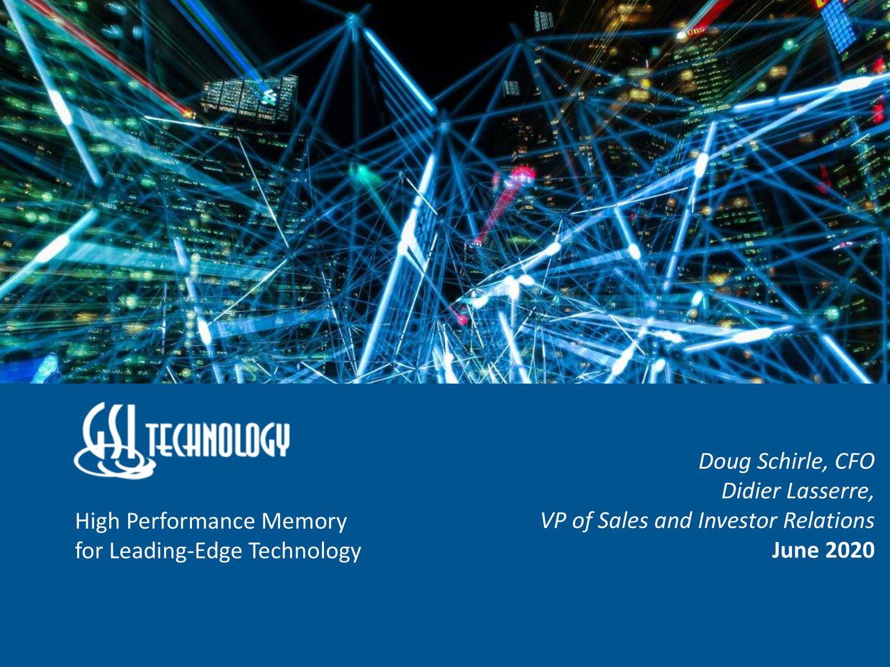 GSI Technology Inc 2021 Q2 Results Earnings Call Presentation NASDAQ GSIT Seeking Alpha