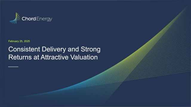 Chord Energy Corporation 2024 Q4 - Results - Earnings Call Presentation ...