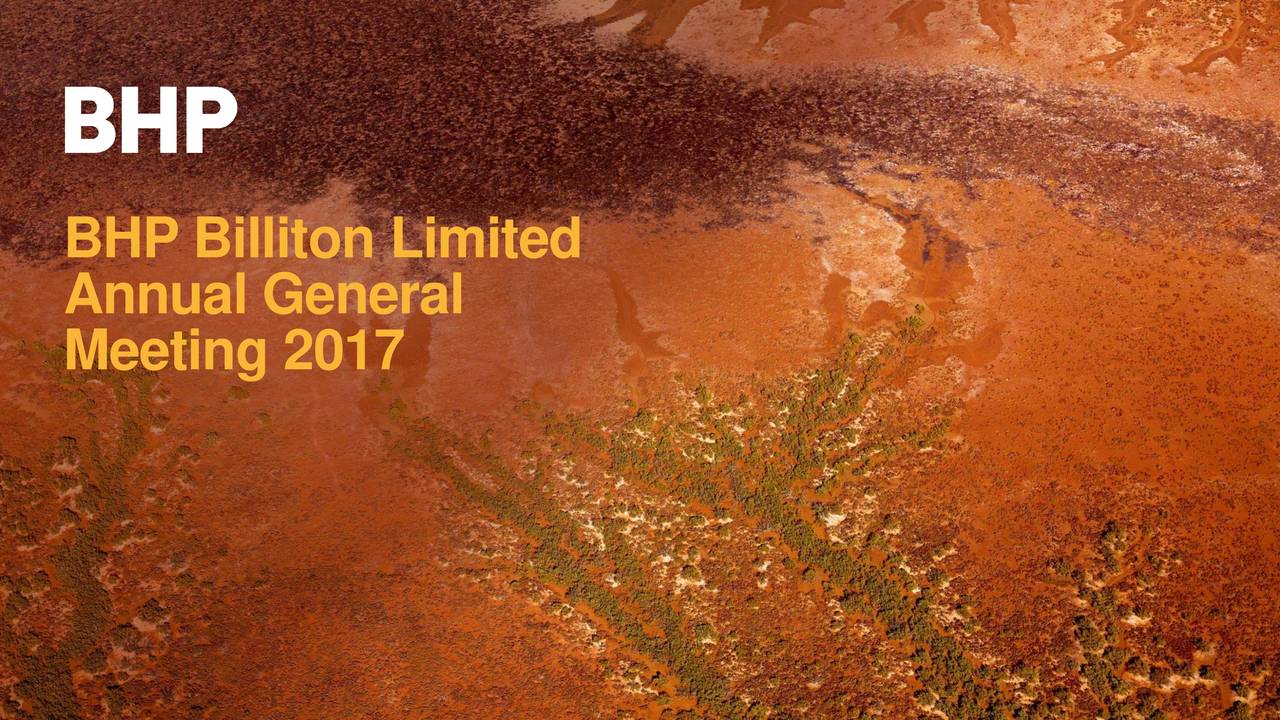 BHP Billiton (BHP) Investor Presentation Slideshow (NYSEBHP