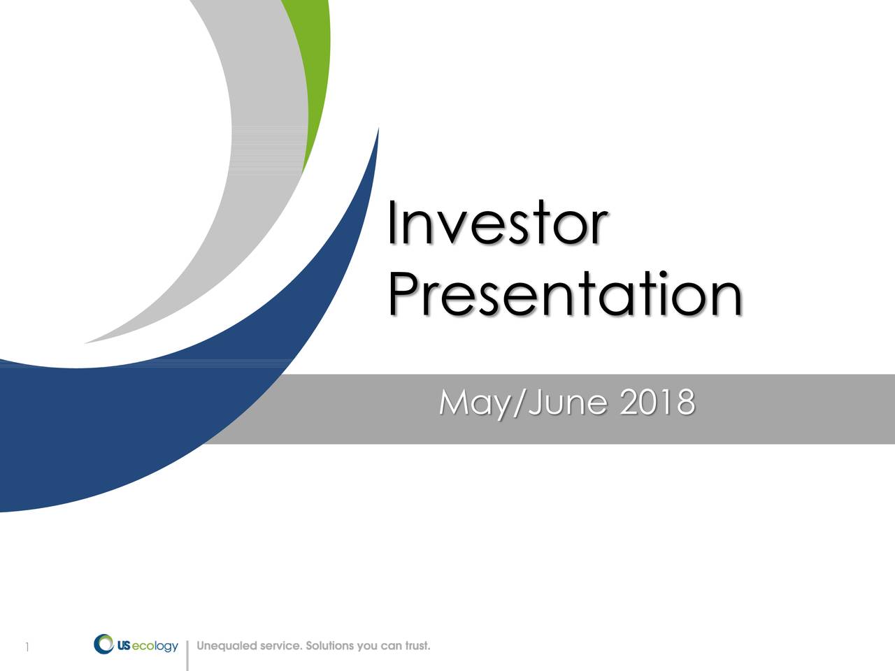 Presentation May June 2018 Presentation May June 2018