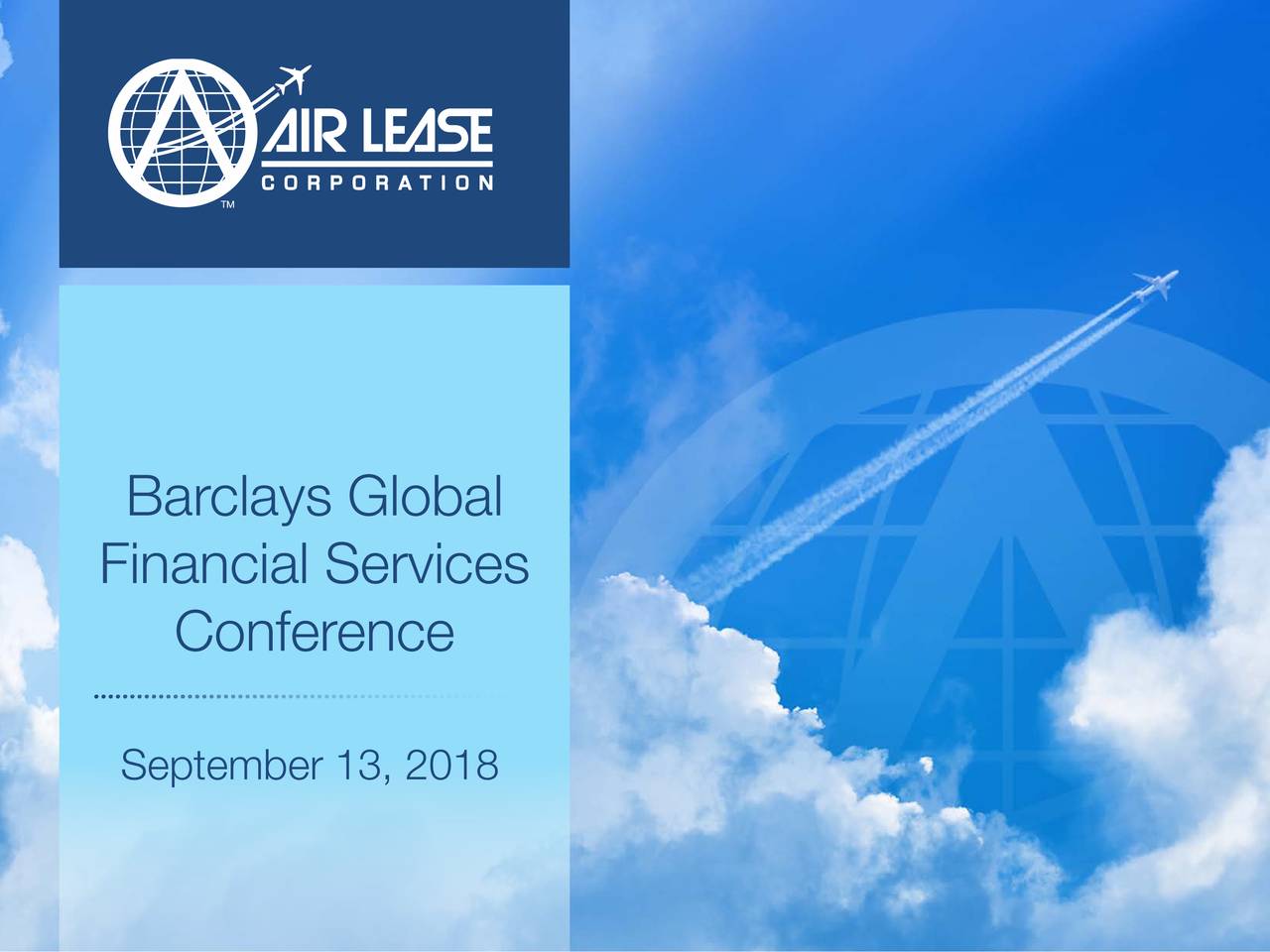 Air Lease (AL) Presents At Barclays Global Financial Services