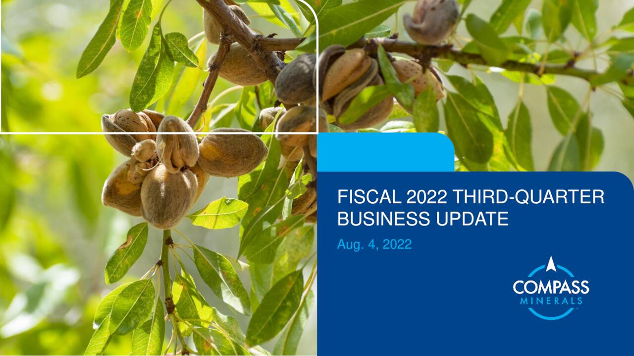 Compass Minerals International, Inc. 2022 Q3 Results Earnings Call