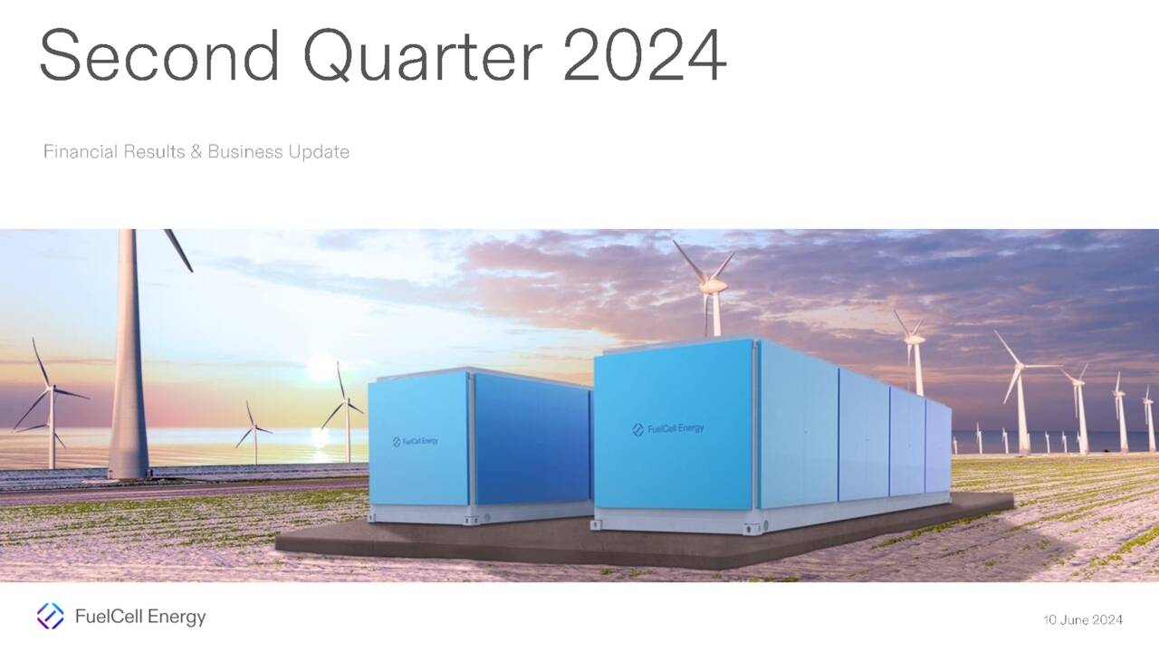 FuelCell Energy, Inc. 2024 Q2 Results Earnings Call Presentation (NASDAQFCEL) Seeking Alpha
