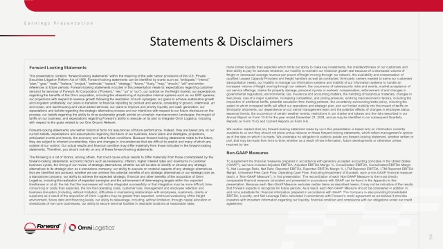 Forward Air Corporation 2025 Q3 - Results - Earnings Call Presentation ...