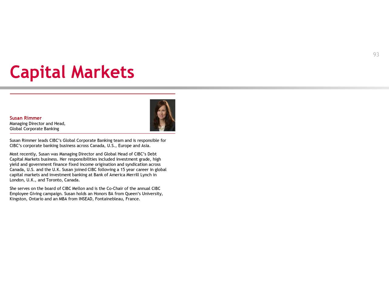 Canadian Imperial Bank CM Investor Presentation Slideshow Canadian Imperial Bank of merce NYSE CM