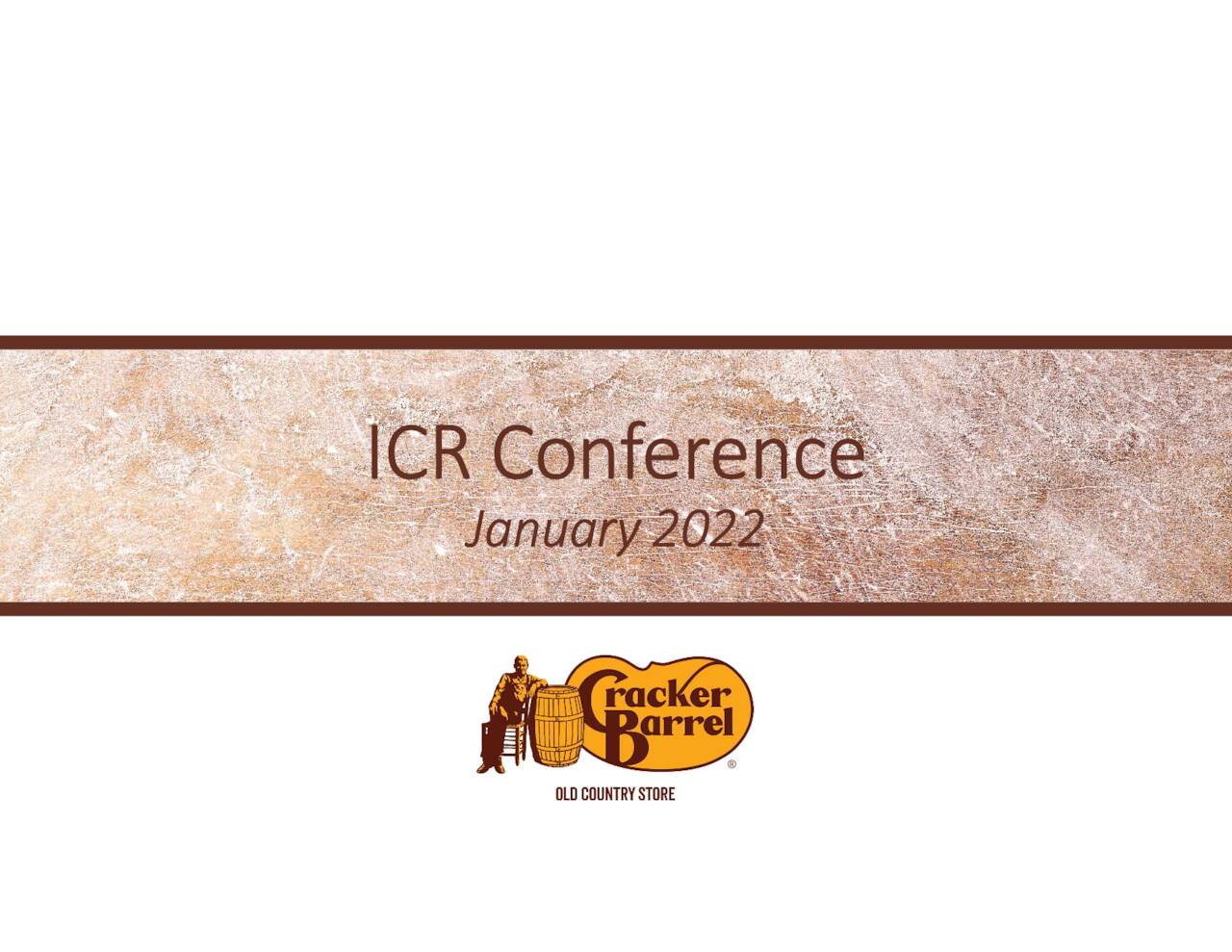 Cracker Barrel Old Country Store (CBRL) Presents At ICR Conference 2022 ...