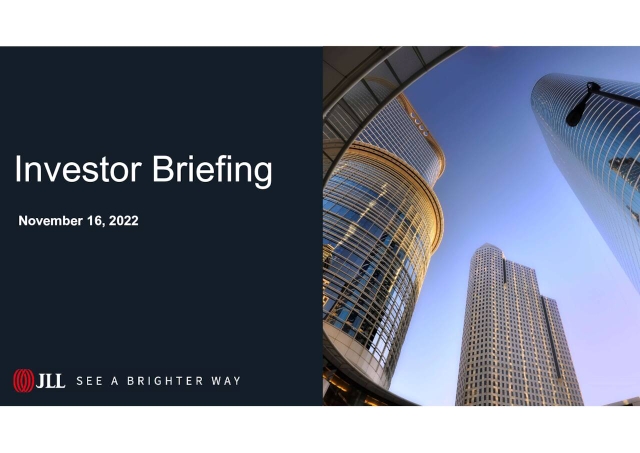 Jones Lang LaSalle (JLL) Investor Presentation _ Slideshow (NYSE:JLL ...