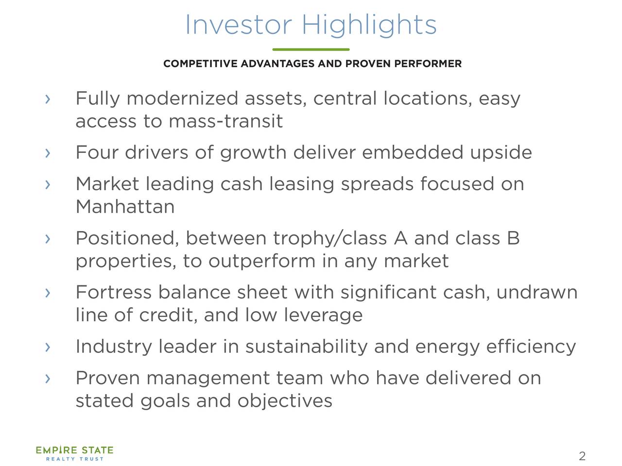 Empire State Realty Trust (ESRT) Investor Presentation Slideshow