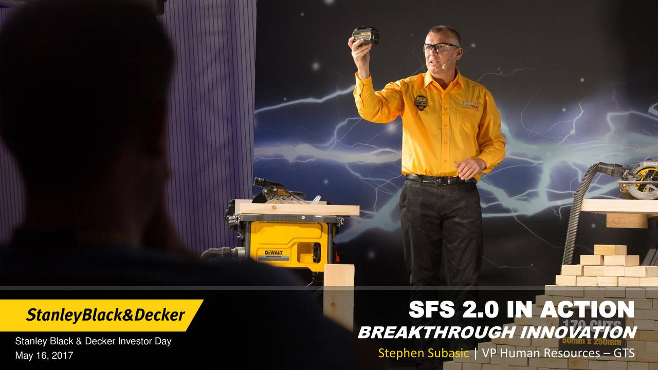 Stanley Black & Decker (SWK) Investor Presentation - Slideshow ...