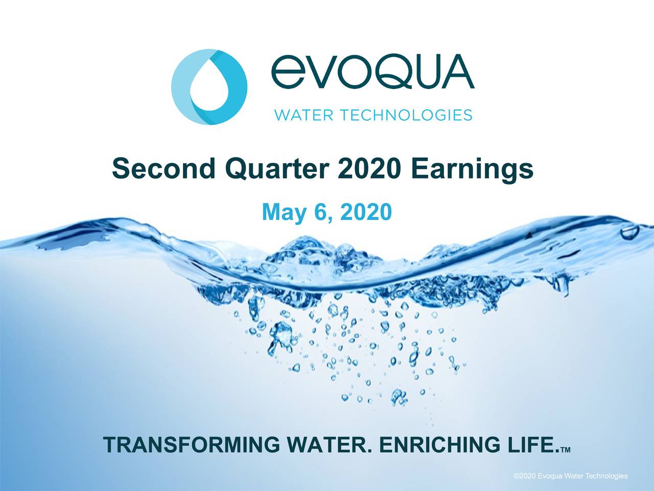 Second Quarter 2020 Earnings